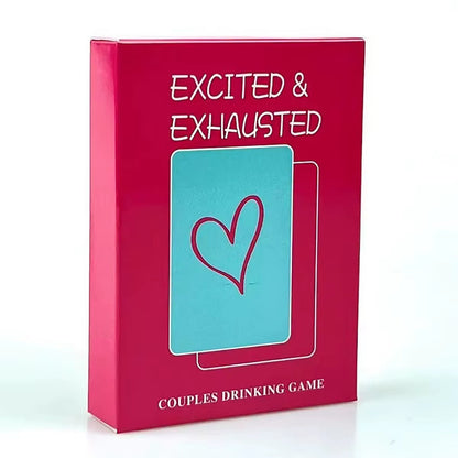 Couples Drinking Game for Adults Sexual Position Cards for Lovers Excited & Exhausted Foreplay Fun Kama Sutra Adults Sex Toys